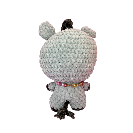 Hand Crocheted Bow Baby Rhino – Rhianna