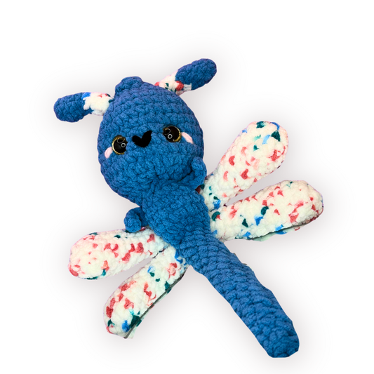 Hand Crocheted Dragonfly Collectible – Amber