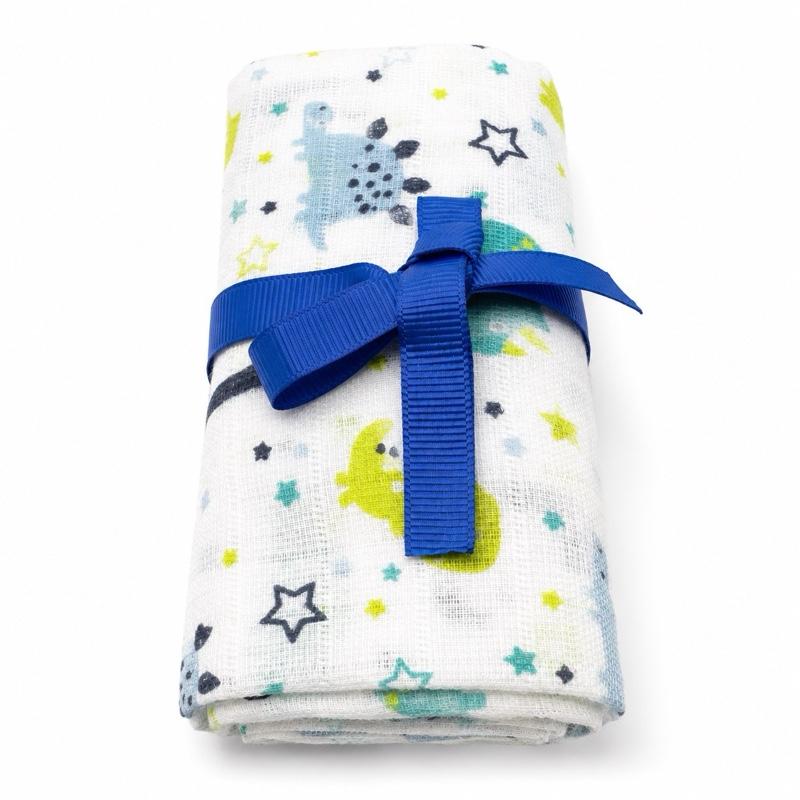 Luxury Dinosaur Baby Boy Gift Basket | Dinosaur Teddy, Blanket, Clothing & Keepsake New Baby Hamper