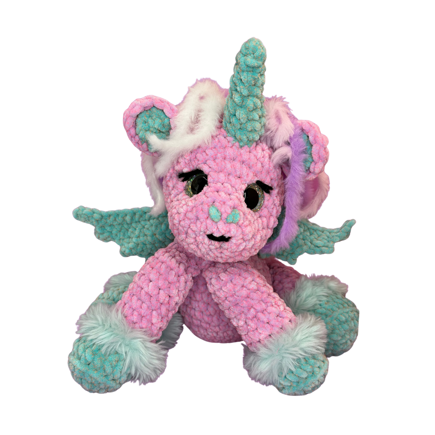 Hand Crocheted Unicorn Collectible - Amelia