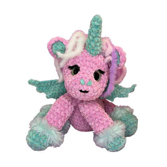 Hand Crocheted Unicorn Collectible - Amelia