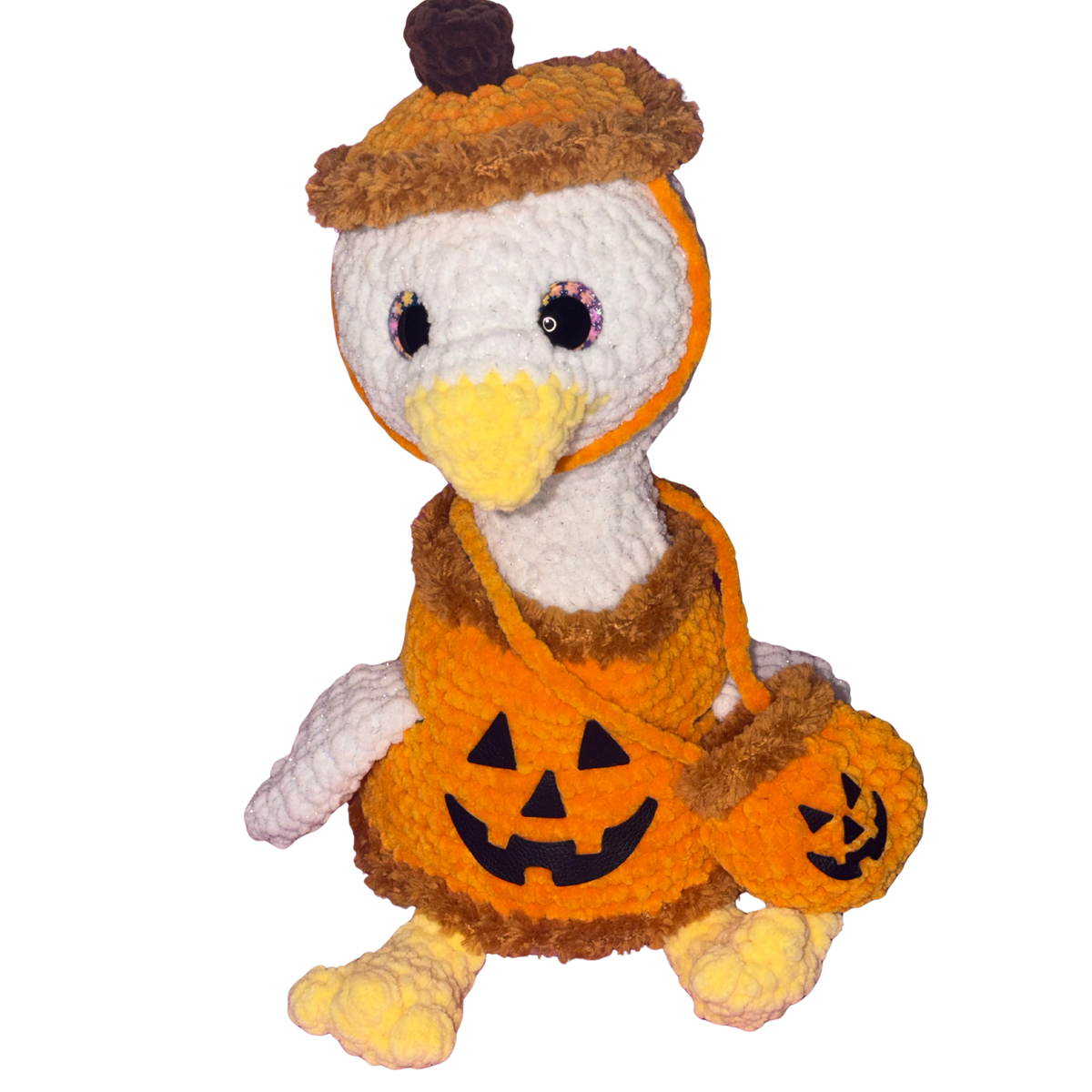 Hand Crocheted Halloween Goose Collectible – Boo