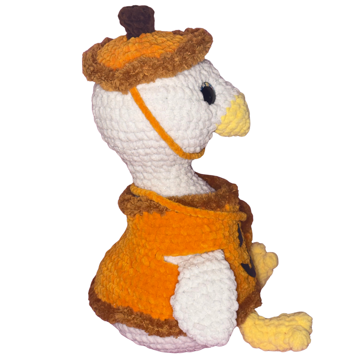 Hand Crocheted Halloween Goose Collectible – Boo