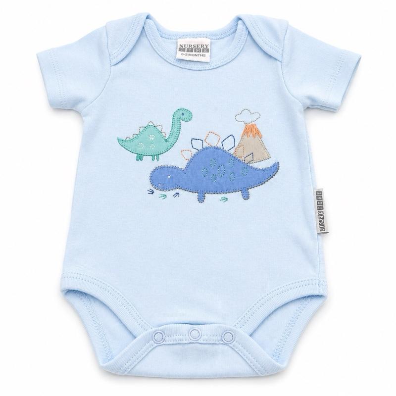 Luxury Dinosaur Baby Boy Gift Basket | Dinosaur Teddy, Blanket, Clothing & Keepsake New Baby Hamper