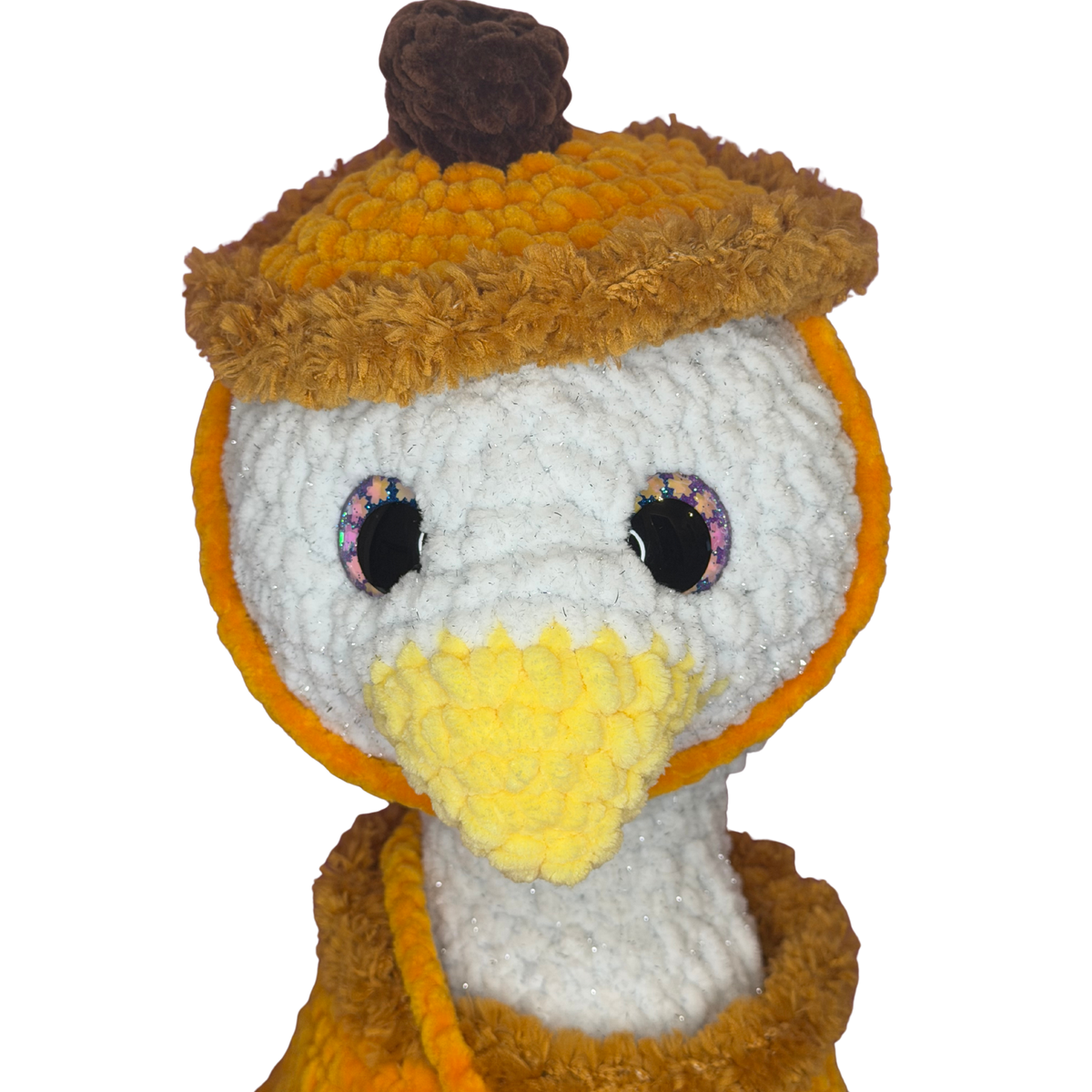 Hand Crocheted Halloween Goose Collectible – Boo