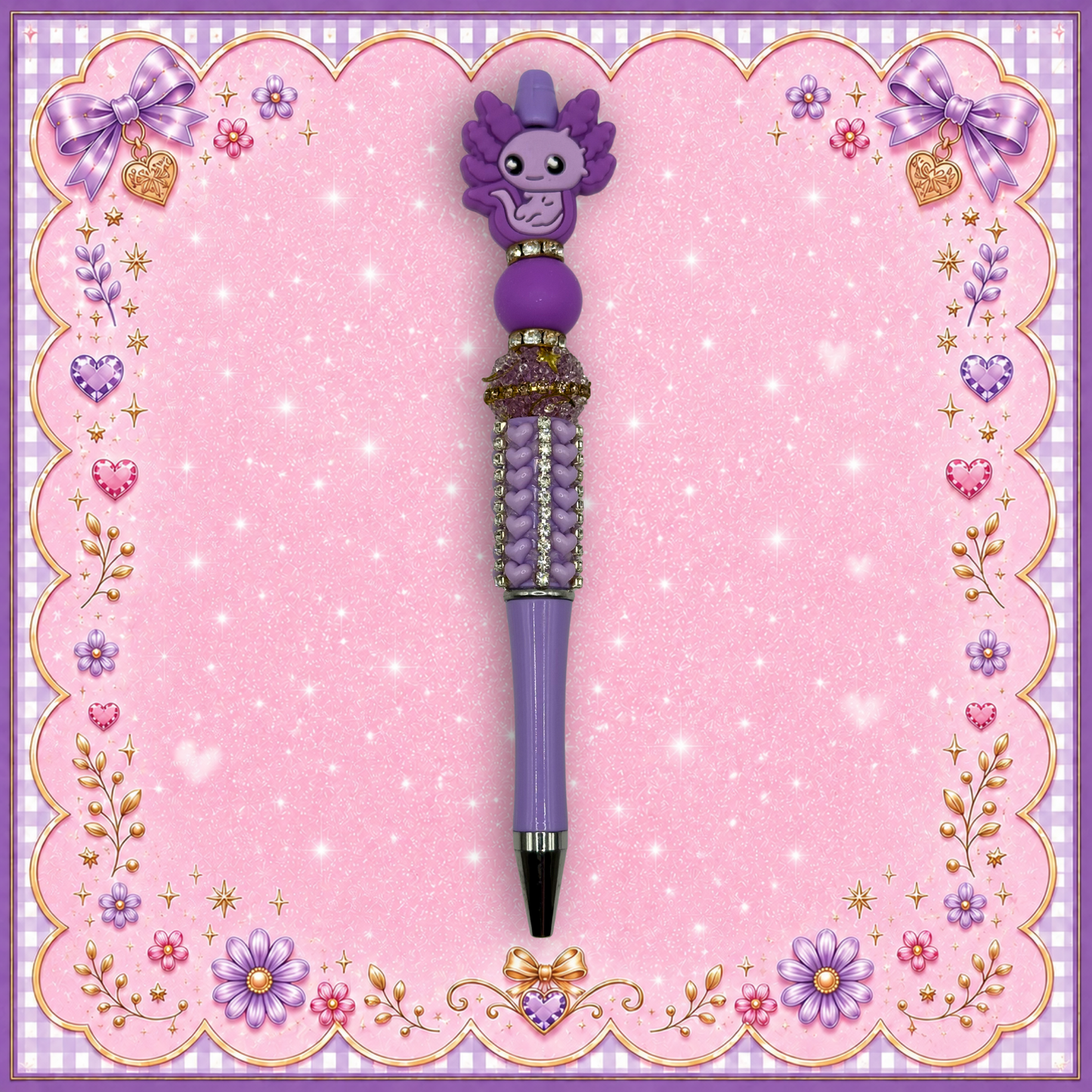 Artisan Crochet Tool Set – Axolotl Crochet Companion Gift Box 4.5mm Hook / US Size 7