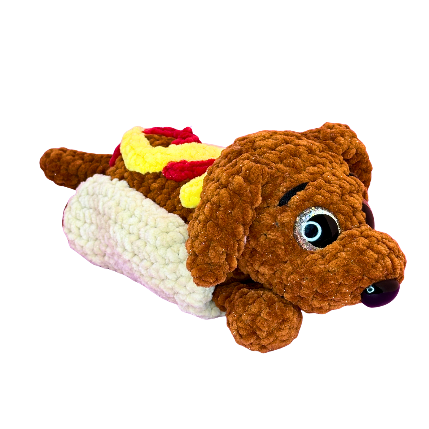 Hand Crocheted Hot Dog Pup Collectible – Harry