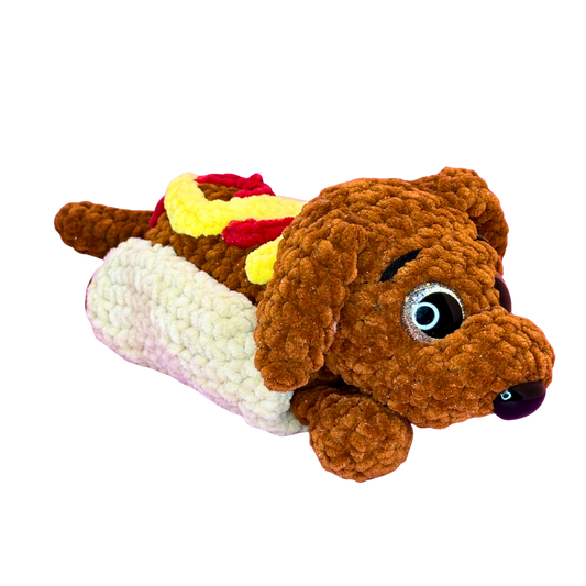 Hand Crocheted Hot Dog Pup Collectible – Harry