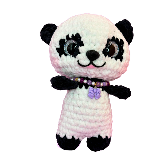 Hand Crocheted Panda Collectible - Petal