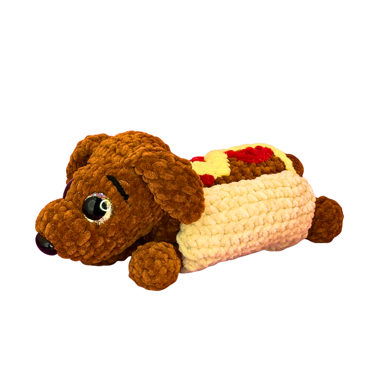 Hand Crocheted Hot Dog Pup Collectible – Harry