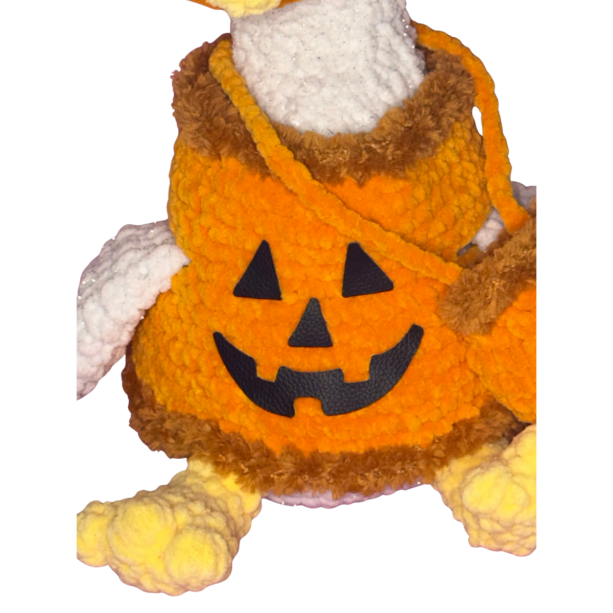 Hand Crocheted Halloween Goose Collectible – Boo