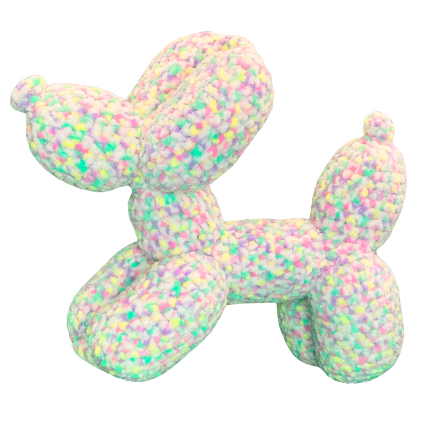 Hand Crocheted Balloon Dog - Dotty