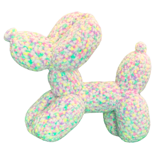 Hand Crocheted Balloon Dog - Dotty