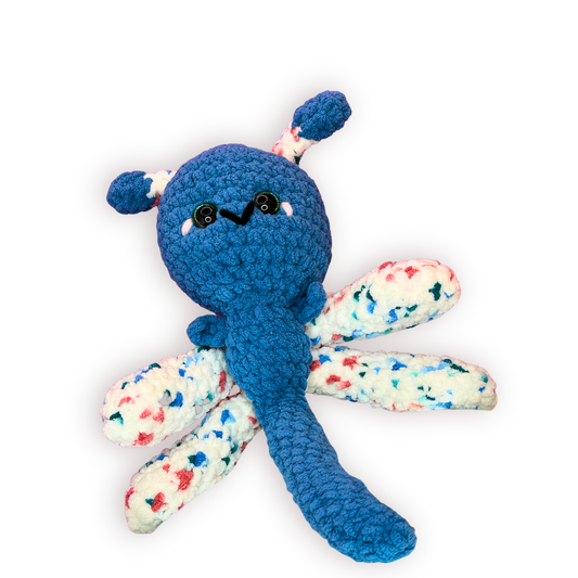 Hand Crocheted Dragonfly Collectible – Emerald