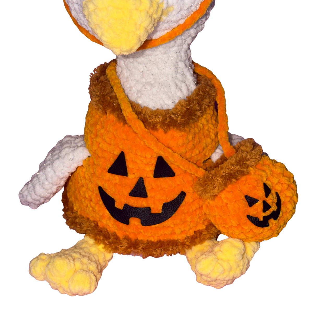 Hand Crocheted Halloween Goose Collectible – Boo