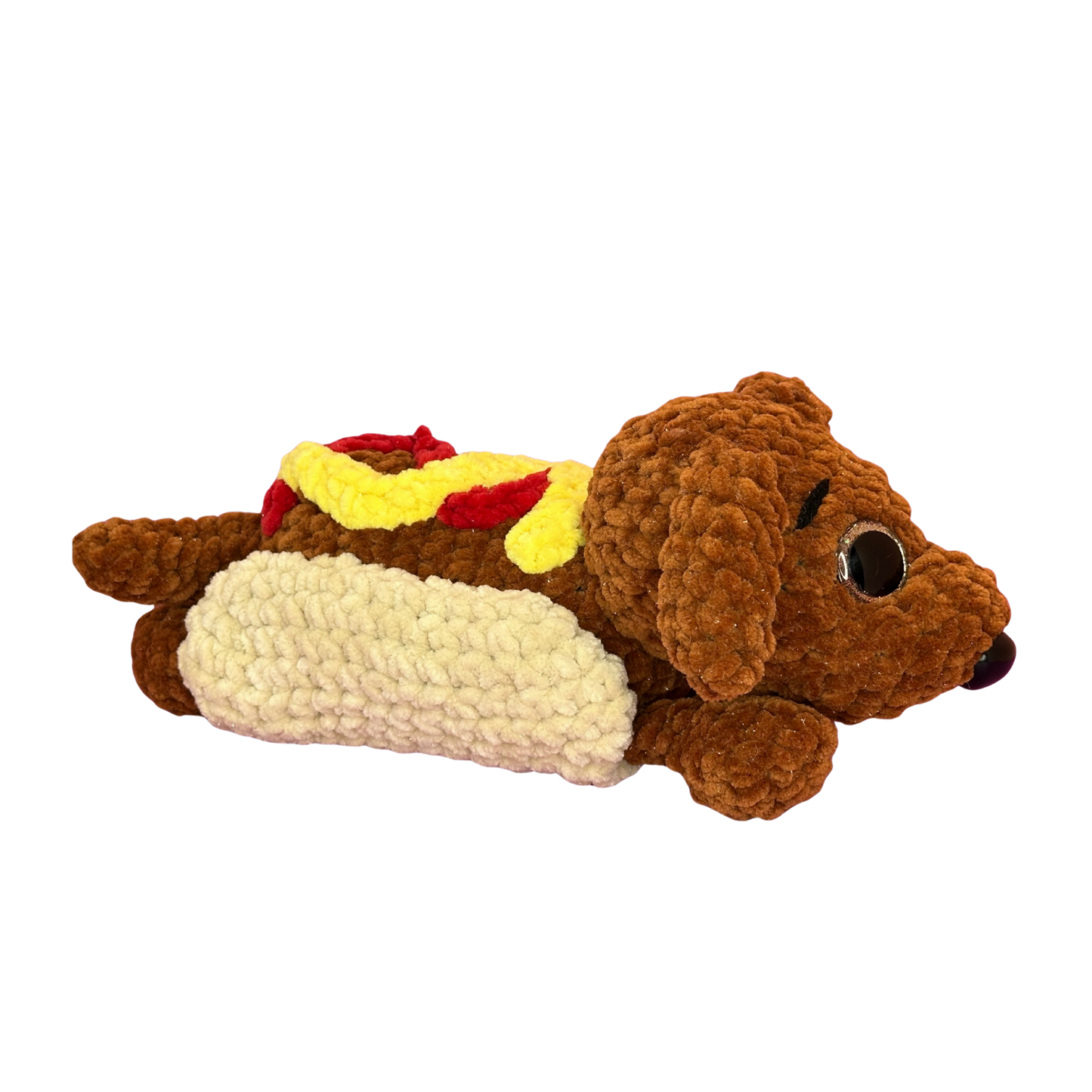 Hand Crocheted Hot Dog Pup Collectible – Harry