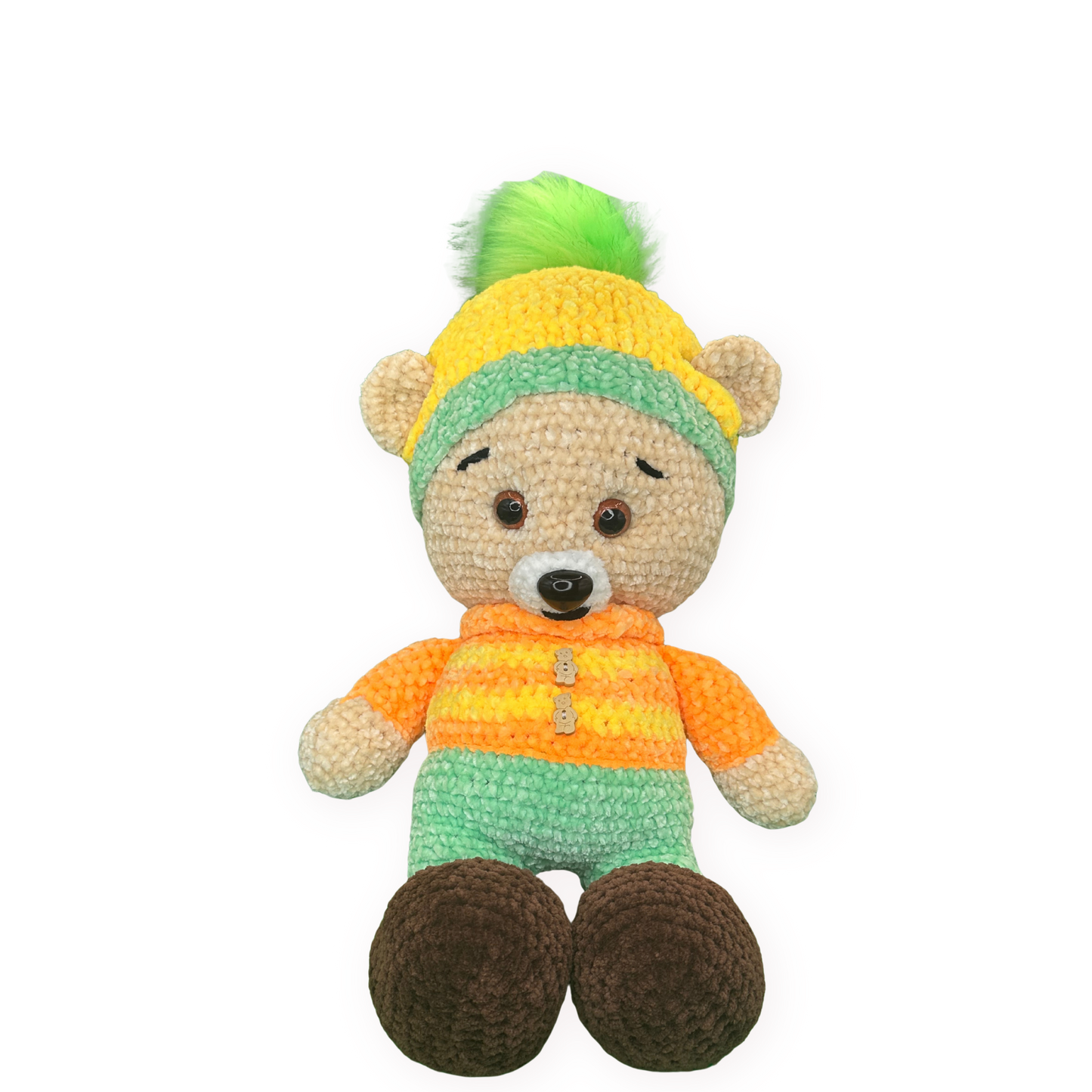 Hand Crocheted Teddy Bear Collectible – Benjamin