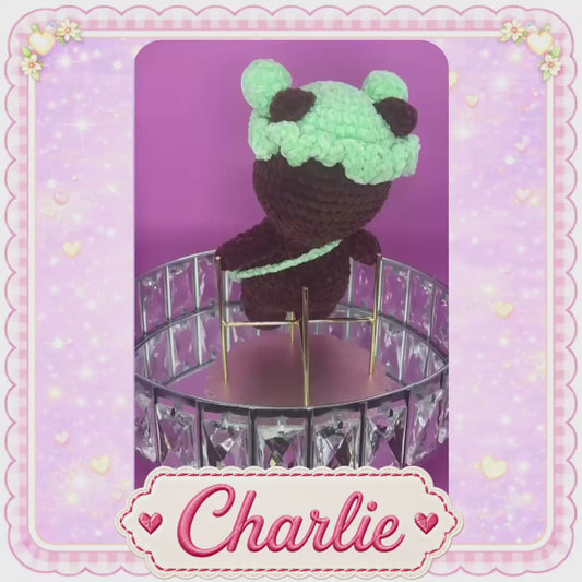 Hand Crocheted Bear Collectible – Charlie