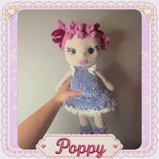 Hand Crocheted Doll Collectible – Poppy