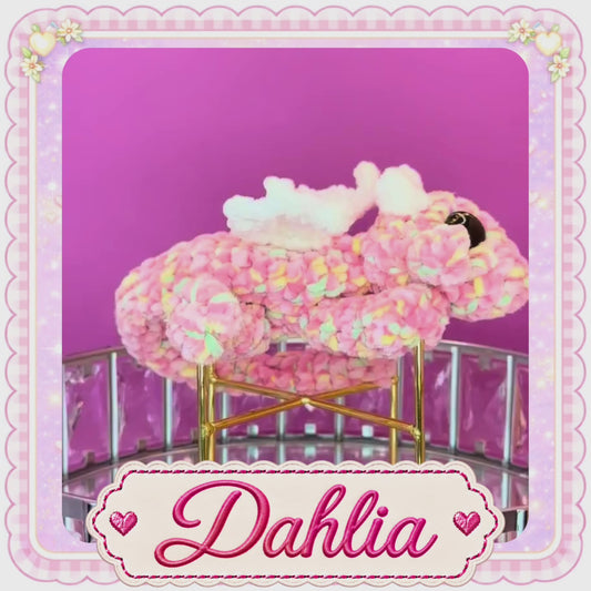 Hand Crocheted Blossom Dragon - Dahlia